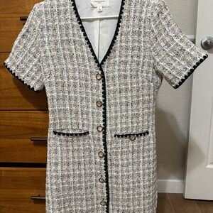 Tuckernuck Black and White Tweed Dress
